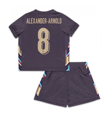 England Alexander-Arnold #8 Replika Babytøj Udebanesæt Børn EM 2024 Kortærmet (+ Korte bukser)